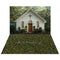 Kate Église Extérieur Jardin Croix Toile de fond+Printemps Vert Floral Prairie Sol Toile de fond - Kate Backdrop FR