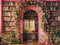 Kate Retour à l'école Fleurs Arche Bibliothèque Toile de fond conçue par Emetselch - Kate Backdrop FR