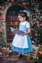 Kate Bibliothèque Fleurs Arche Livres Toile de fond conçue par Emetselch - Kate Backdrop FR