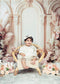 Kate Bohème Fleur Arche Élégant Beige Toile de fond conçue par Emetselch - Kate Backdrop FR