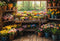 Kate Printemps Boutique de Fleurs Fenêtre Toile de fond conçue par Emetselch - Kate Backdrop FR