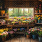 Kate Printemps Boutique de Fleurs Fenêtre Toile de fond conçue par Emetselch - Kate Backdrop FR
