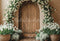 Kate Printemps Fleur Porte en Bois Toile de fond conçue par Emetselch - Kate Backdrop FR