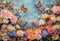 Kate Printemps Fleurs Coloré Papillons Jardin Toile de fond conçue par Emetselch - Kate Backdrop FR