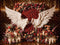 Kate Ailes d'ange Fleurs Romantique Rouge Toile de fond conçue par Emetselch - Kate Backdrop FR