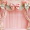 Kate Anniversaire Rose Floral Nœud Rideaux Toile de fond conçue par Patty Roberts - Kate Backdrop FR