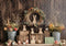 Kate Pâques Oeufs Rustique Floral Vase Toile de fond conçue par Patty Roberts - Kate Backdrop FR