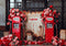 Kate Saint Valentin Station-service Roses Toile de fond conçue par Patty Roberts - Kate Backdrop FR