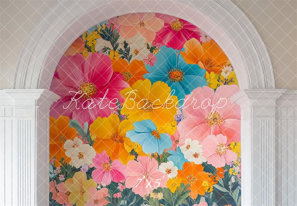 Kate Fête des mères Fleurs Arche Coloré Toile de fond conçue par Mini MakeBelieve - Kate Backdrop FR
