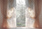 Kate Printemps Fleur Élégant Fenêtre Rideau Toile de fond conçue par Mini MakeBelieve - Kate Backdrop FR