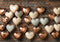 Kate Saint Valentin Brun Mur de briques Ballons Toile de fond conçue par Mini MakeBelieve - Kate Backdrop FR