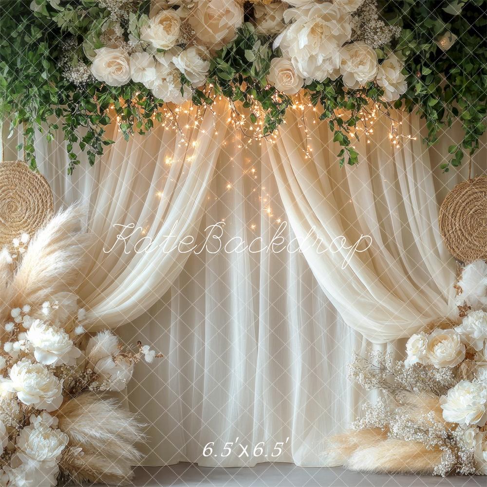 Kate Fête des mères Boho Rideaux Macramé Toile de fond conçue par Mini MakeBelieve - Kate Backdrop FR