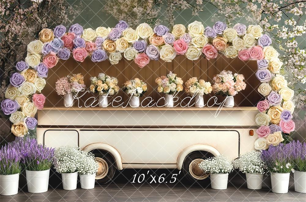 Kate Fête des mères Mariage Camping-car Toile de fond conçue par Mini MakeBelieve - Kate Backdrop FR