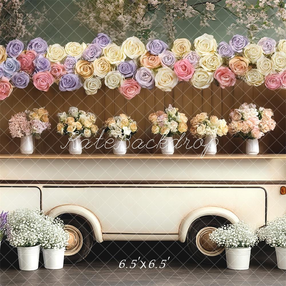 Kate Fête des mères Mariage Camping-car Toile de fond conçue par Mini MakeBelieve - Kate Backdrop FR