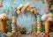 Kate Printemps Macarons Crème glacée Fleurs Toile de fond conçue par Mini MakeBelieve - Kate Backdrop FR