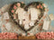Kate Saint Valentin Lettres Vintage Roses Toile de fond conçue par Mini MakeBelieve - Kate Backdrop FR