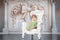Kate Mur Rétro Floral Nœud Beige Toile de fond conçue par Emetselch