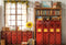 Kate Scolaire Bibliothèque Fenêtre Tournesol Toile de fond conçue par Emetselch - Kate Backdrop FR