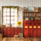 Kate Scolaire Bibliothèque Fenêtre Tournesol Toile de fond conçue par Emetselch - Kate Backdrop FR
