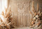 Kate Bohème Macramé Floral Beige Toile de fond conçue par Emetselch - Kate Backdrop FR