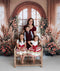 Kate Bohème Floral Mariage Fenêtre Porte Toile de fond conçue par Emetselch - Kate Backdrop FR