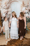 Kate Bohème Fleurs Mariage Porte Beige Toile de fond conçue par Emetselch - Kate Backdrop FR