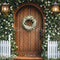Kate Printemps Lierre Fleurs Porte en bois Toile de fond conçue par Emetselch - Kate Backdrop FR