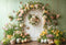 PROMO Kate Printemps Pâques Fleur Arche Papillon Toile de fond conçue par Emetselch - Kate Backdrop FR