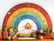 Kate Retour à l'école Arc-en-ciel Crayons Pommes Toile de fond conçue par Emetselch - Kate Backdrop FR