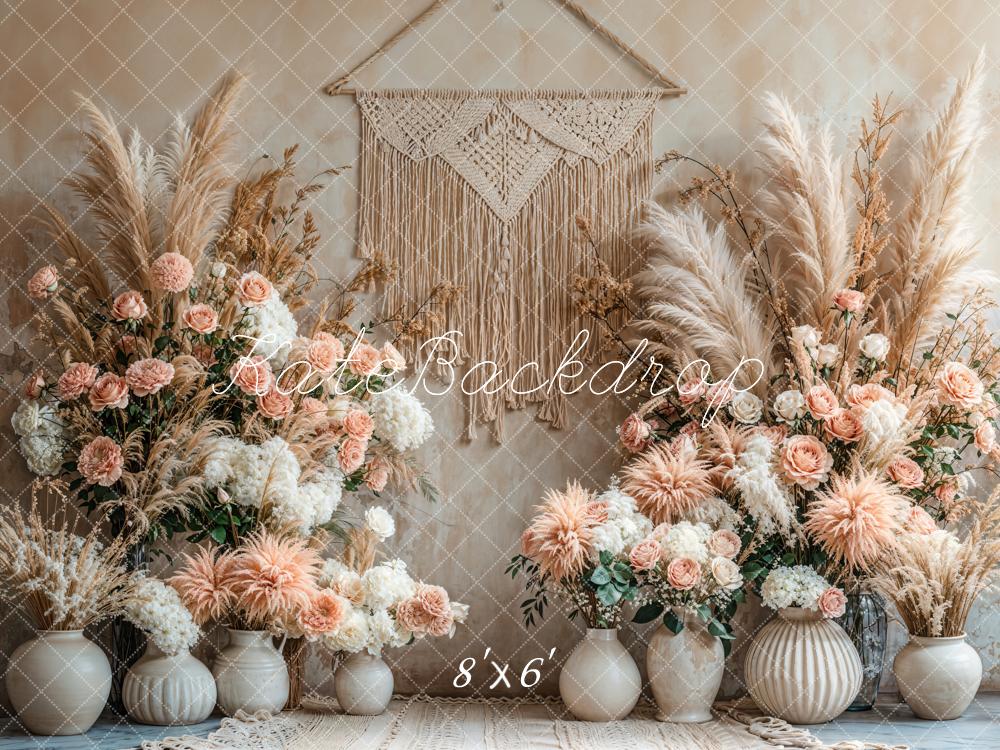 Kate Bohème Floral Vases Fête des Mères Toile de fond conçue par Emetselch - Kate Backdrop FR