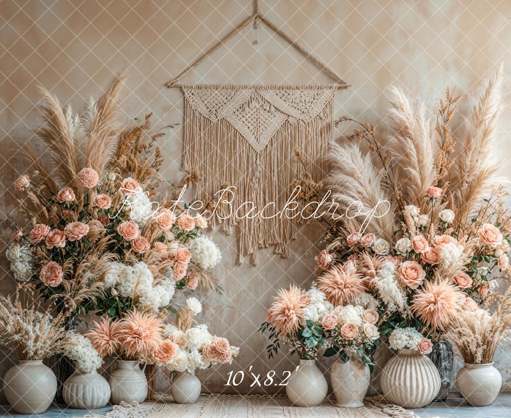 Kate Bohème Floral Vases Fête des Mères Toile de fond conçue par Emetselch - Kate Backdrop FR
