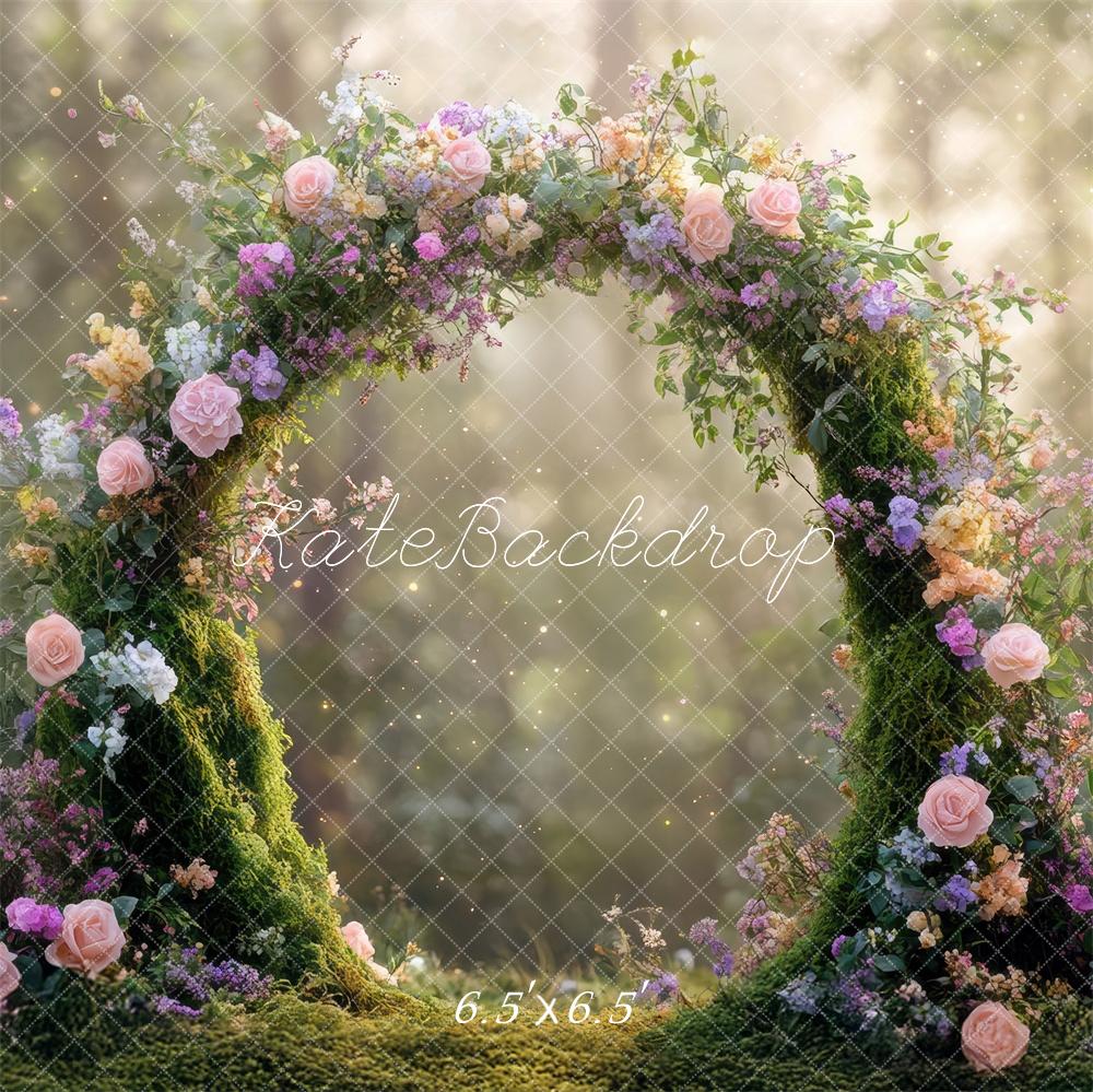 Kate Fleurs Fée Arche Fantaisie Forêt Toile de fond conçue par Mini MakeBelieve - Kate Backdrop FR