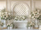 Kate Printemps Fleurs Arche Mur Blanc Toile de fond conçue par Mini MakeBelieve - Kate Backdrop FR