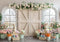 Kate Pâques Intérieur Crème Porte Floral Toile de fond conçue par Mini MakeBelieve - Kate Backdrop FR
