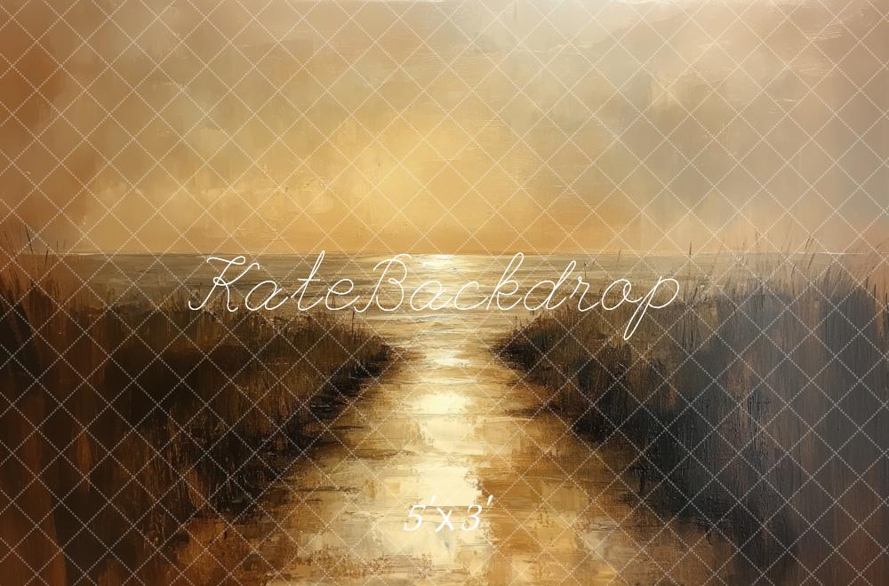 Kate Beaux-arts Lever de soleil Lac Toile de fond conçue par Mini MakeBelieve - Kate Backdrop FR