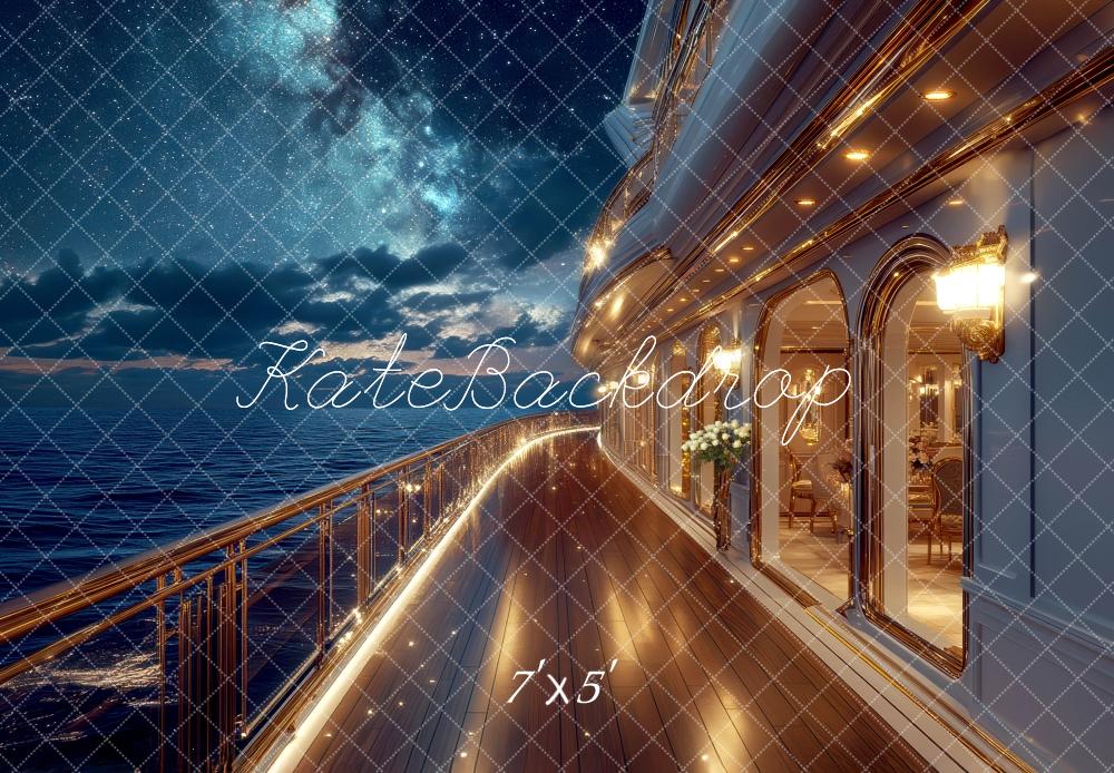 Kate Croisière Luxueux Lumière Nuit Ciel Toile de fond conçue par Mini MakeBelieve - Kate Backdrop FR