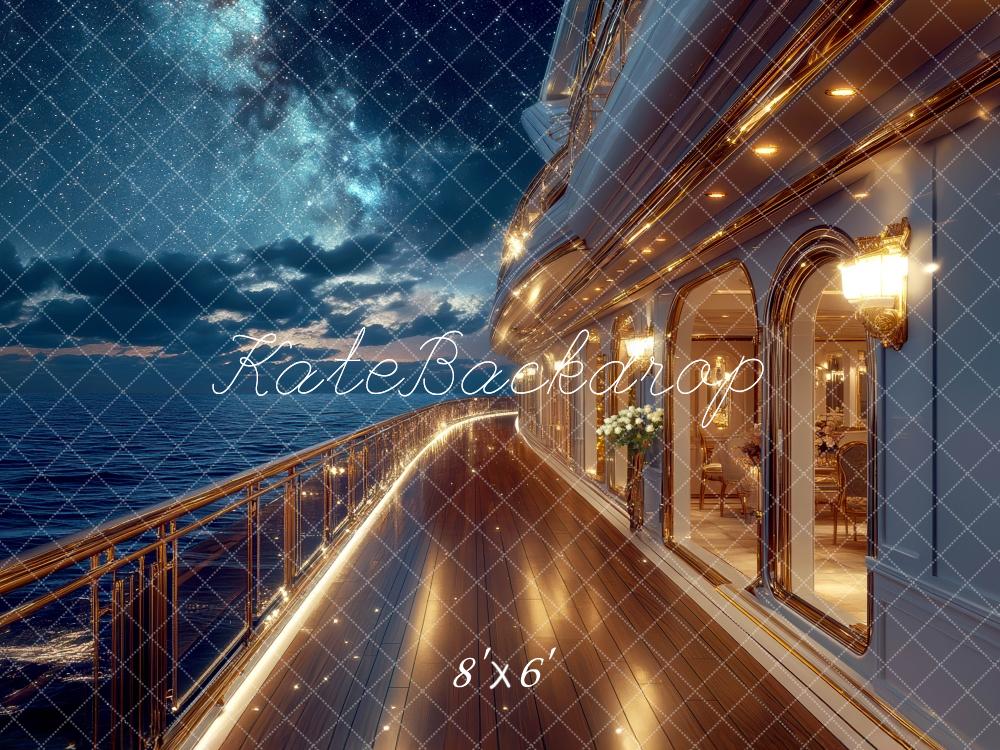 Kate Croisière Luxueux Lumière Nuit Ciel Toile de fond conçue par Mini MakeBelieve - Kate Backdrop FR