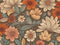 Kate Fleurs Rétro Corail Sarcelle Ivoire Toile de fond conçue par Mandy Ringe - Kate Backdrop FR