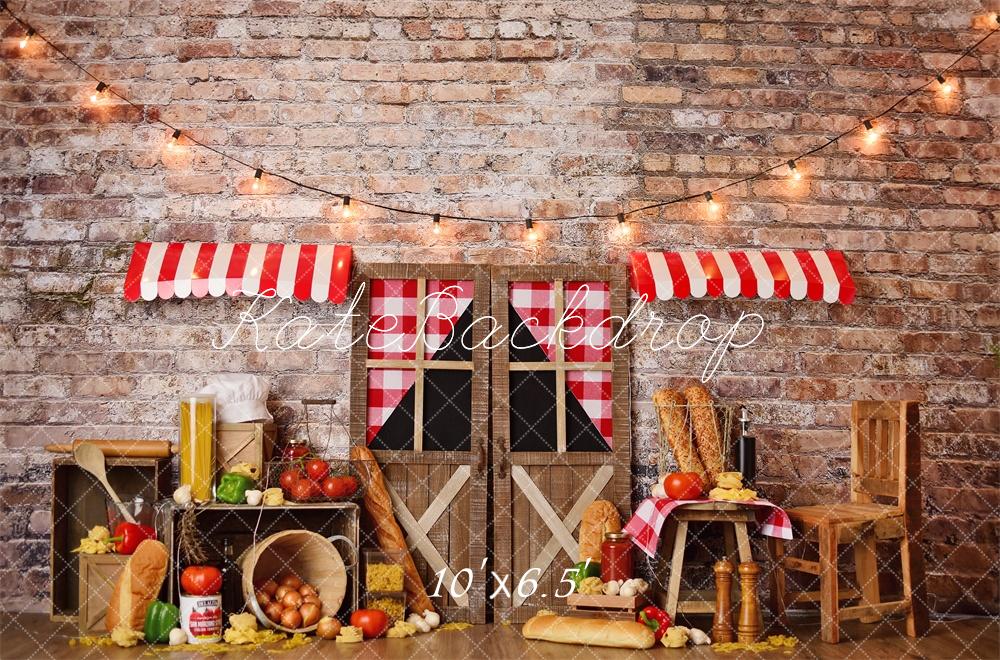PROMO Kate Pâtes italiennes Anniversaire Cake Smash Toile de fond conçue par Mandy Ringe - Kate Backdrop FR