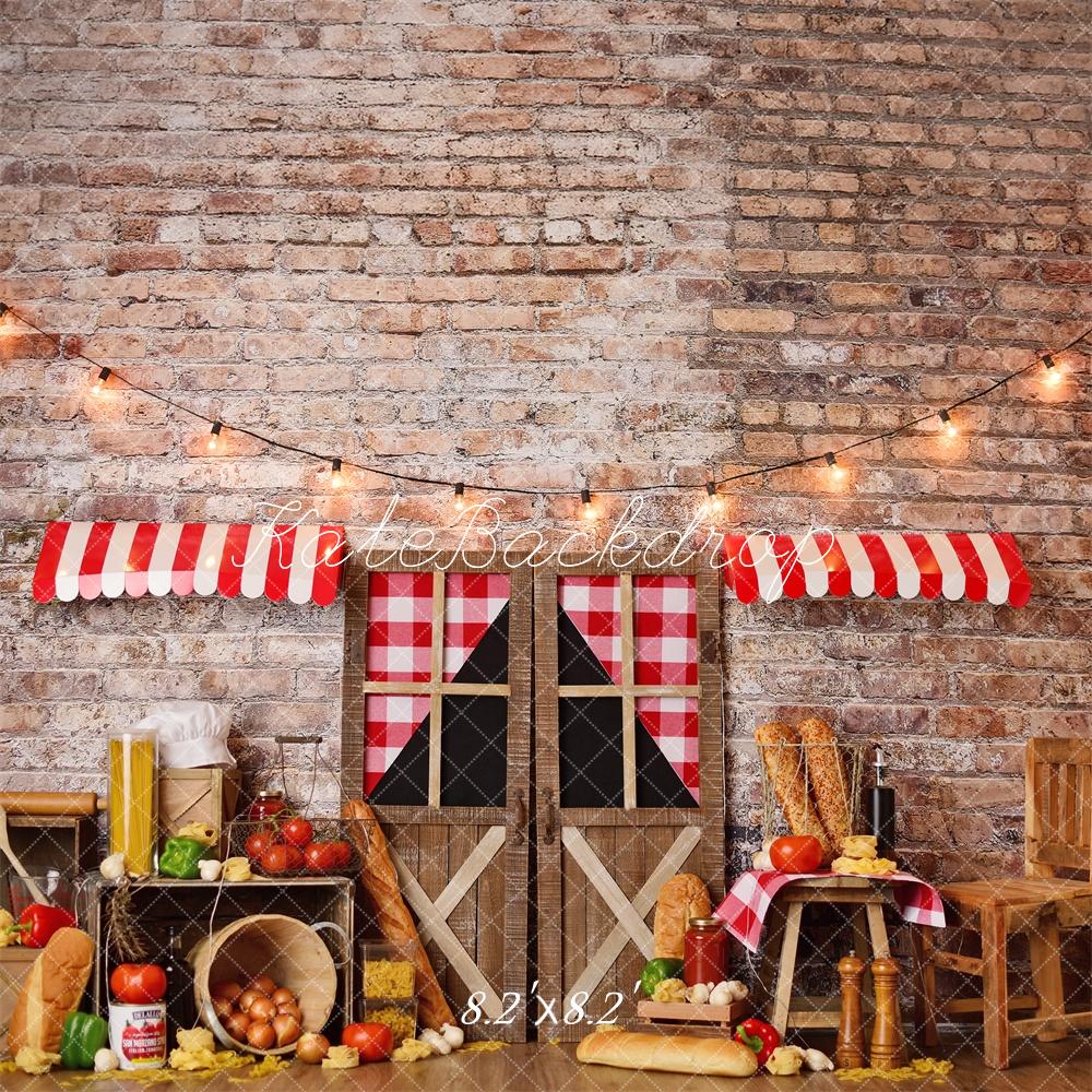 PROMO Kate Pâtes italiennes Anniversaire Cake Smash Toile de fond conçue par Mandy Ringe - Kate Backdrop FR