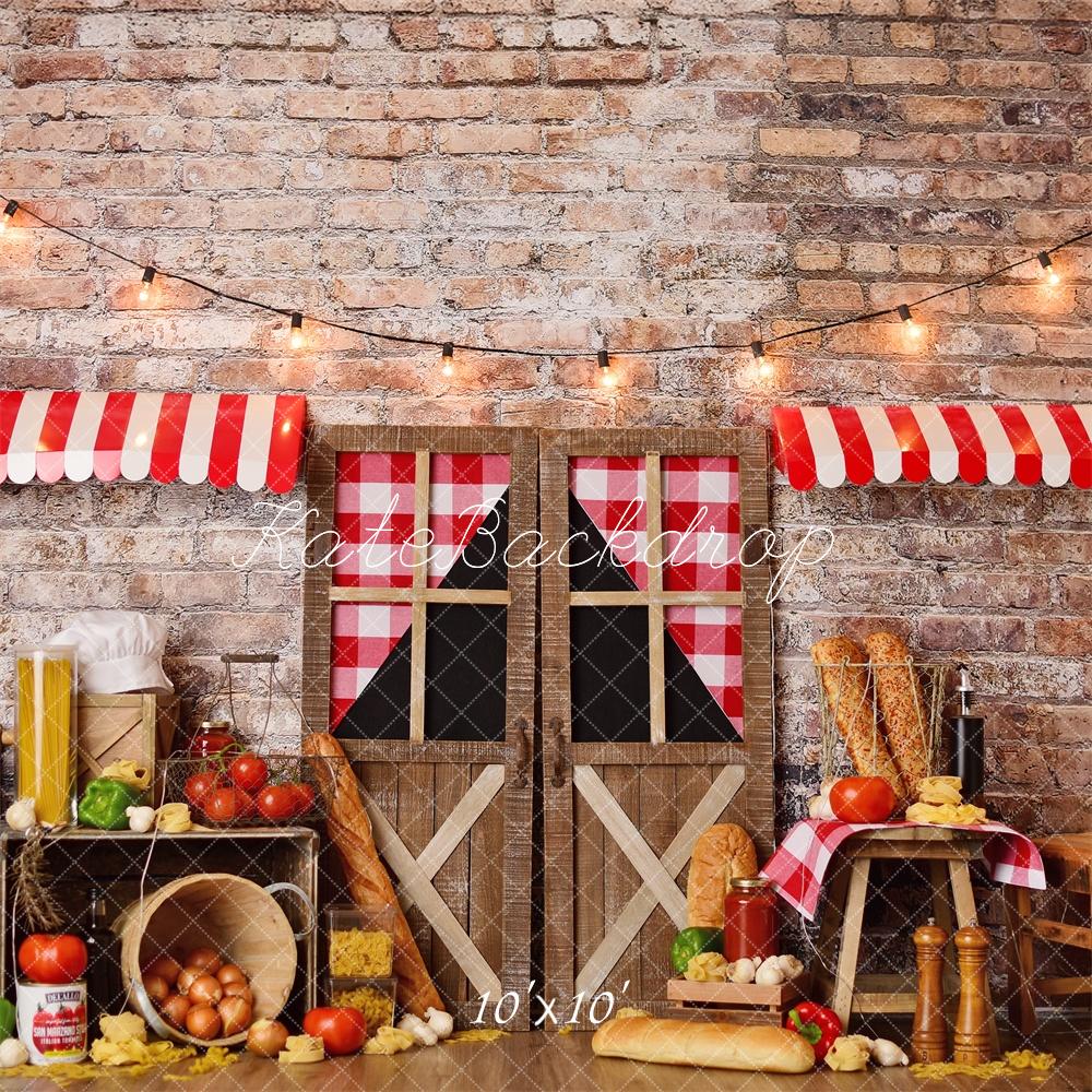 PROMO Kate Pâtes italiennes Anniversaire Cake Smash Toile de fond conçue par Mandy Ringe - Kate Backdrop FR