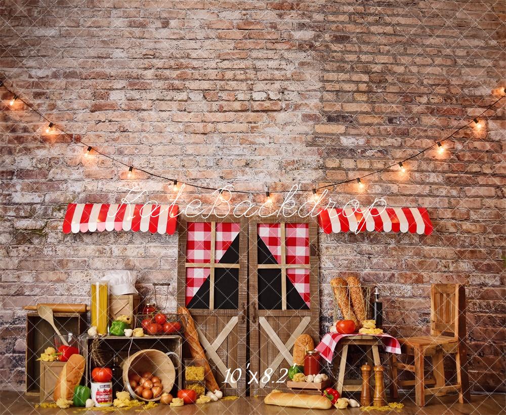PROMO Kate Pâtes italiennes Anniversaire Cake Smash Toile de fond conçue par Mandy Ringe - Kate Backdrop FR