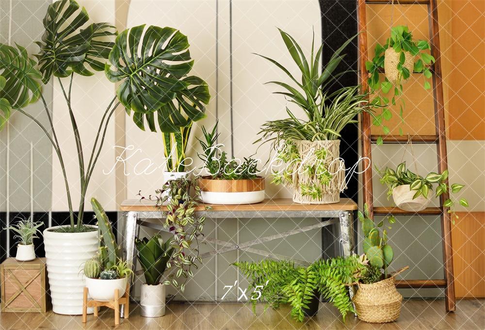 Kate Milieu du siècle Moderne Plante Toile de fond conçue par Mandy Ringe - Kate Backdrop FR