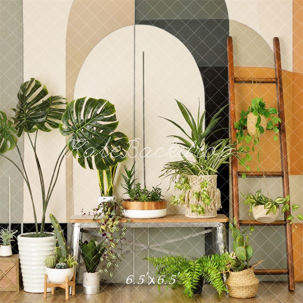 Kate Milieu du siècle Moderne Plante Toile de fond conçue par Mandy Ringe - Kate Backdrop FR
