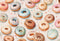 Kate Aquarelle Beignets Donuts Enfant Toile de fond conçue par Mandy Ringe - Kate Backdrop FR