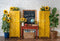 Kate Retour à l'école Casiers Tournesols Toile de fond conçue par Emetselch - Kate Backdrop FR