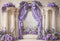 Kate Lavande Fleur Arche Colonnes Rétro Toile de fond conçue par Emetselch - Kate Backdrop FR