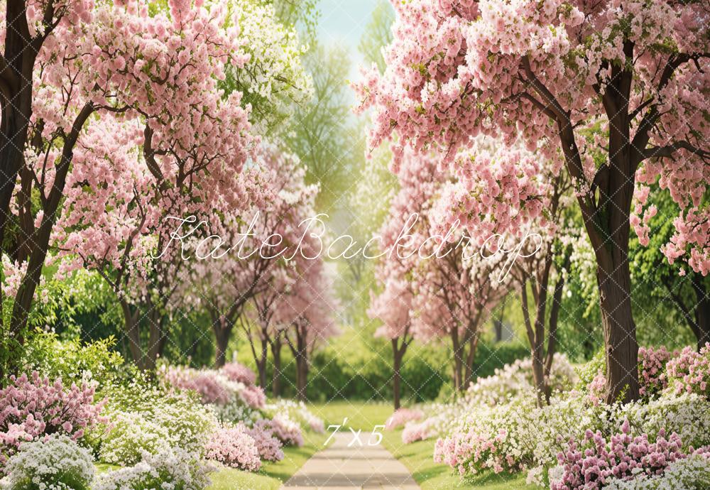 PROMO Kate Printemps Fleur de cerisier Chemin Toile de fond conçue par Emetselch - Kate Backdrop FR