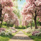 PROMO Kate Printemps Fleur de cerisier Chemin Toile de fond conçue par Emetselch - Kate Backdrop FR