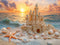 Kate Plage Château de Sable Étoile de mer Toile de fond conçue par Emetselch - Kate Backdrop FR